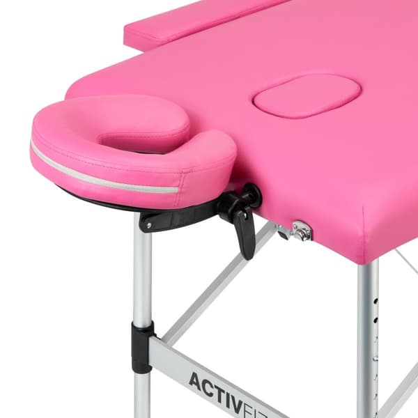 Fällbart massagebänk aluminium komfort Activ Fizjo 2 segment rosa
