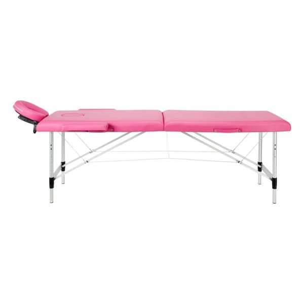 Fällbart massagebänk aluminium komfort Activ Fizjo 2 segment rosa