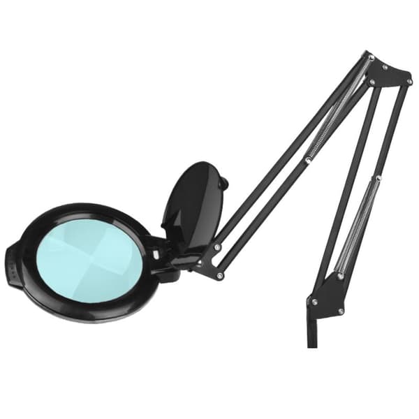 Glow Moonlight 8012/5' svart LED-förstoringsglaslampa med stativ