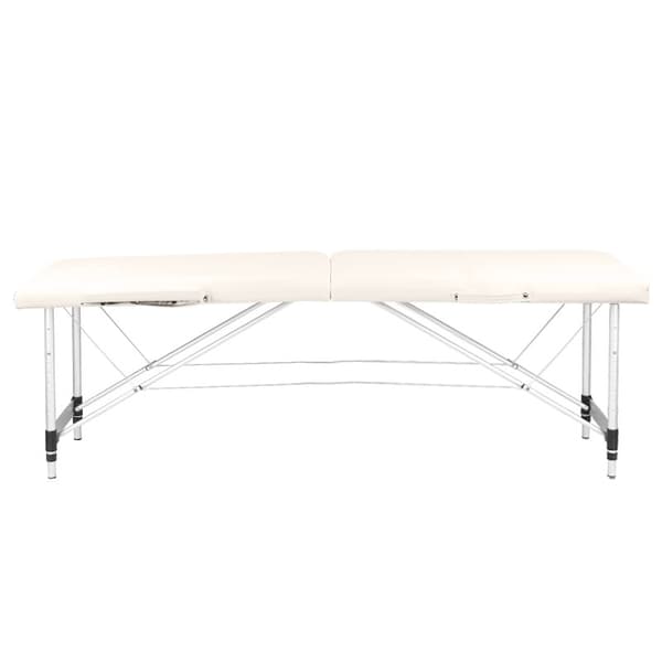 Sammenklappelig massagebriks aluminium komfort Activ Fizjo 2 segment creme