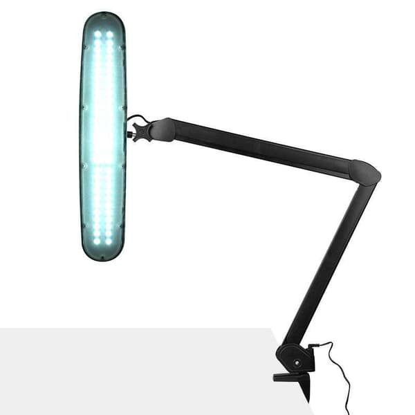 Elegante 801-tl LED værkstedslampe med justerbar skruestikintensitet og farve af lys sort