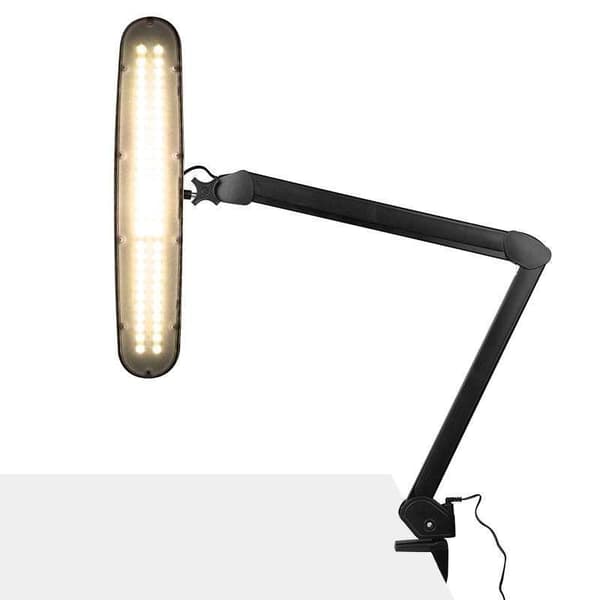 Elegante 801-tl LED værkstedslampe med justerbar skruestikintensitet og farve af lys sort