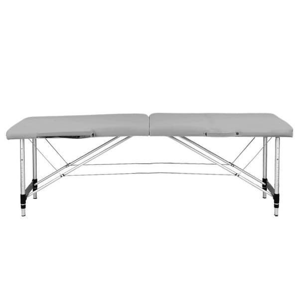 Sammenklappelig massagebriks aluminium komfort Activ Fizjo 2 segment grå