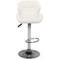 Miniatyrbild 4 av 5: Barstol M01 quiltad justerbar vit