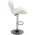 Miniatyrbild 2 av 5: Barstol M01 quiltad justerbar vit