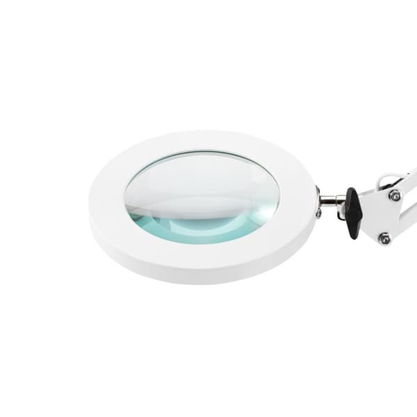 Hehkuva 308 LED suurennuslasilamppu pöytälevyn valkoiselle USB:lle