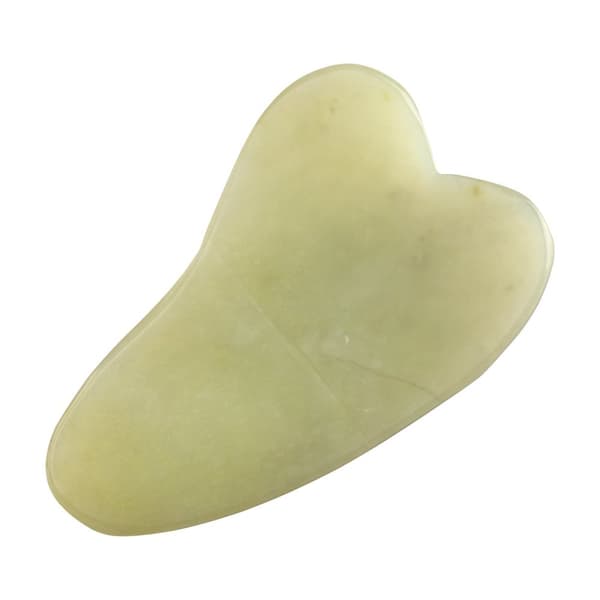 Jadeitsten för Gua Sha ansiktsmassage