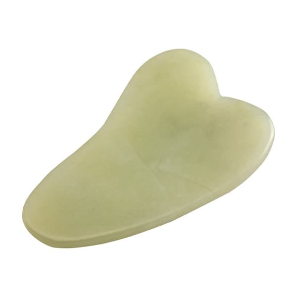 Jadeitsten för Gua Sha ansiktsmassage