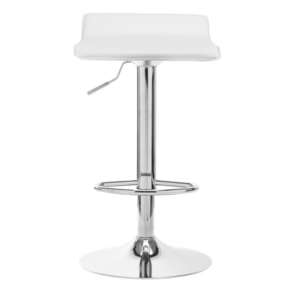 4Rico Barpall QS-B08 eko läder vit