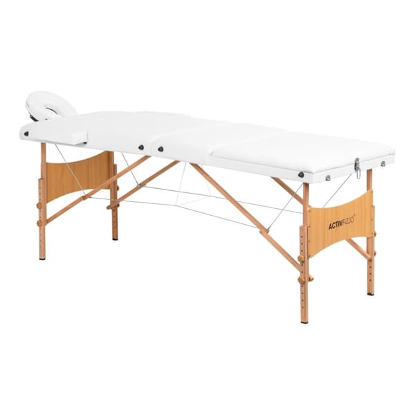 Fällbart massagebänk, trä, Komfort Activ, Fizjo Lux, 3-segment, 190x70, VIT