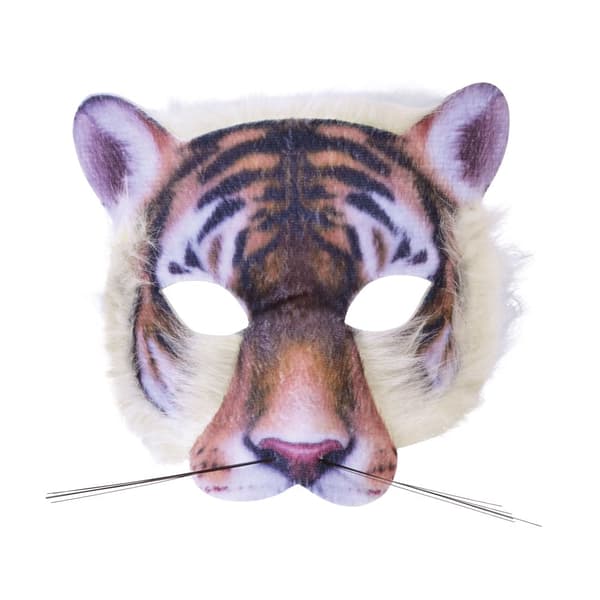 Bristol Novelty Unisex realistisk päls tiger ansiktsmask Multicolour One Size