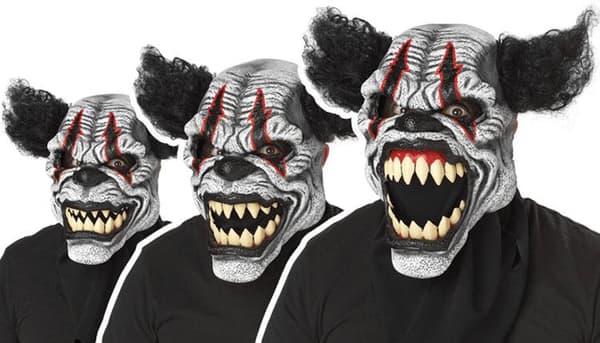 Läskig clown ansiktsmask Halloween Maskerad Mask