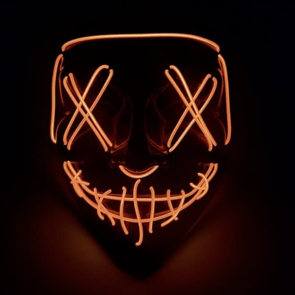 El Wire Purge LED Mask