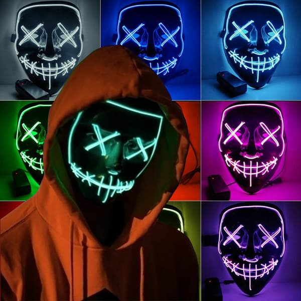 El Wire Purge LED Mask