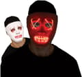 Miniatyrbild 1 av 2: Mask med Lysande Trådar Vit/Röd