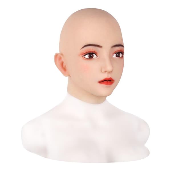 Emily Face Mask Realistisk blød silikone kvindemaske til maskerade Halloween maske til crossdresser Drag Queen Transgender 4G