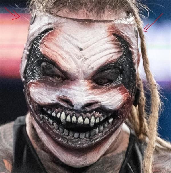 WWE Fiend Mask Halloween Carnival Party Cosplay Skræmmende Dæmon Kostume Latex Rekvisitter Justerbar Elastik