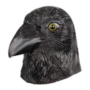 WAYLIKE Kragemaske Fuglehoved Latexmaske Animal Halloween Kostume Cosplay Maske Ansigtsforklædning til voksen Sort til fest