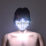 Ny LED-maske Hvid lysende maske Halloween Performance Blinkende maske Bar Natklub Stage Show Glødende rekvisitter