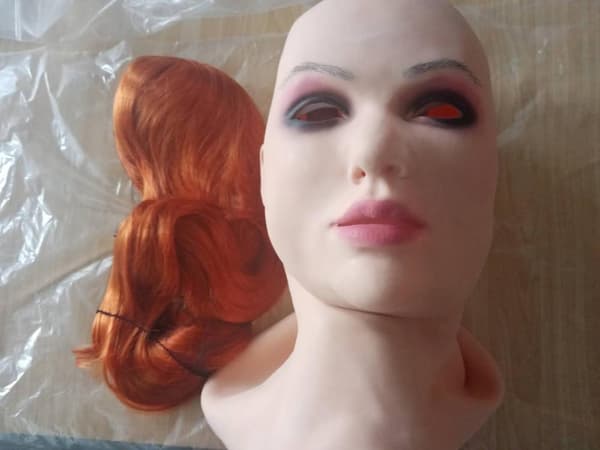 Vanessa Hovedmaske Til Crossdresser Drag Queen Transgender Realistisk Blød Silikone Kvindemaske til Masquerade Halloween Maske 6G