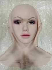 Vanessa Hovedmaske Til Crossdresser Drag Queen Transgender Realistisk Blød Silikone Kvindemaske til Masquerade Halloween Maske 6G
