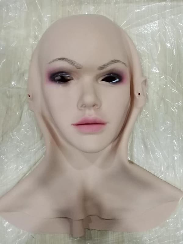 6G Vanessa Ansigtsmaske Realistisk Blød Silikone Kvindemaske til Masquerade Halloween Maske Til Crossdresser Drag Queen Transgender