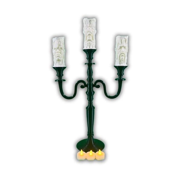 Sjelbelyst lysestake Halloween Dekor DIY med LED-lys