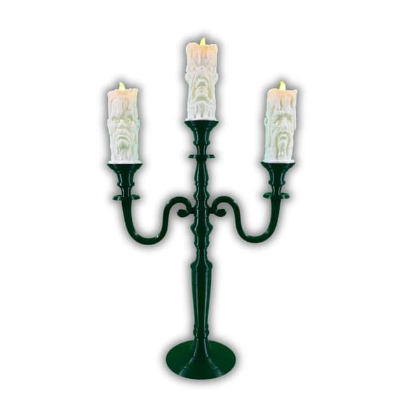Sjelbelyst lysestake Halloween Dekor DIY med LED-lys
