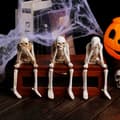 Miniatyrbild 3 av 9: Halloween skelettfigur Spooky Skull Dekoration Fest Spökhus - See No Evil