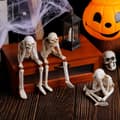 Miniatyrbild 4 av 9: Halloween skelettfigur Spooky Skull Dekoration Fest Spökhus - See No Evil