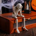 Miniatyrbild 8 av 9: Halloween skelettfigur Spooky Skull Dekoration Fest Spökhus - See No Evil