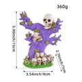 Miniatyrbilde 4 av 5: Halloween skummelt skrekkornament skummelt dekorasjonsfest - Skull Tree