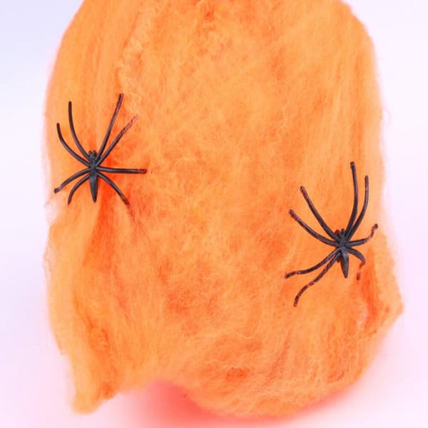 Halloween - Edderkoppnett / Edderkoppnett med 2 edderkopper