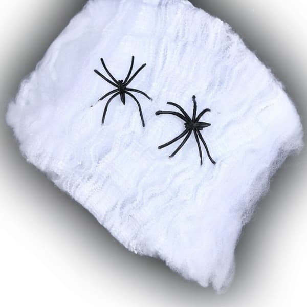 Halloween - Edderkoppnett / Edderkoppnett med 2 edderkopper