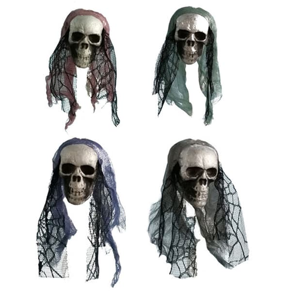 Halloween - skelet kranie skræmmende hoved