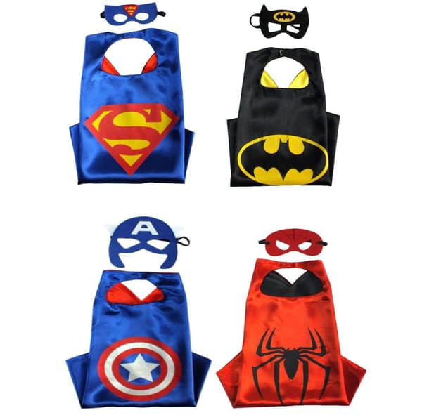 'Avengers' 4-PACK Unisex Barn mantlar/ögonmasker