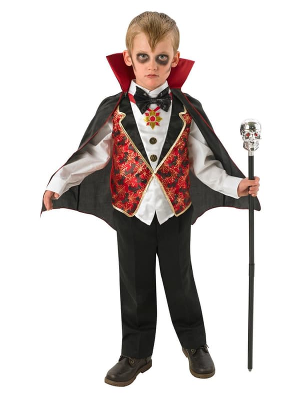 Dracula 110/116 cm (5-6 år) halloween vampyr kostume