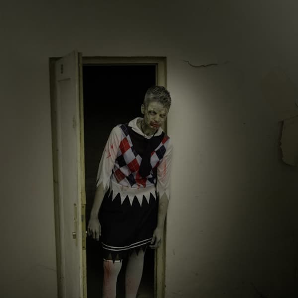Halloween skolepige kostume