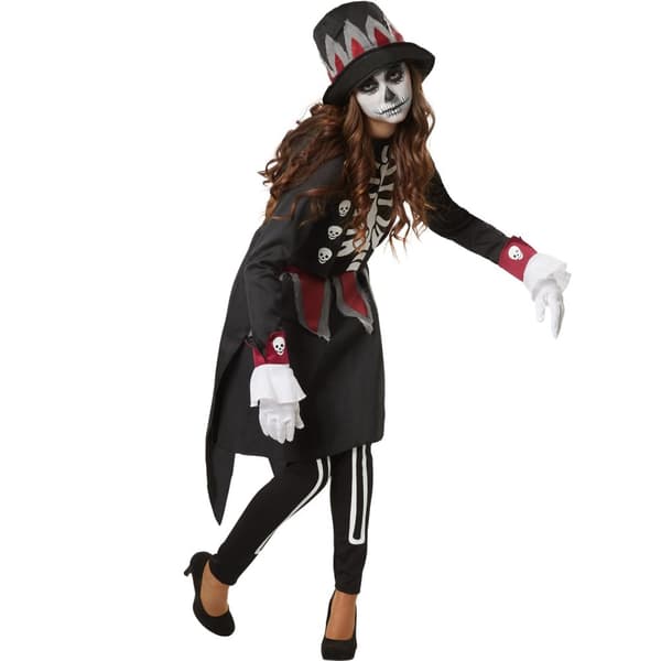 Uhyggelig Skull Lady kostume