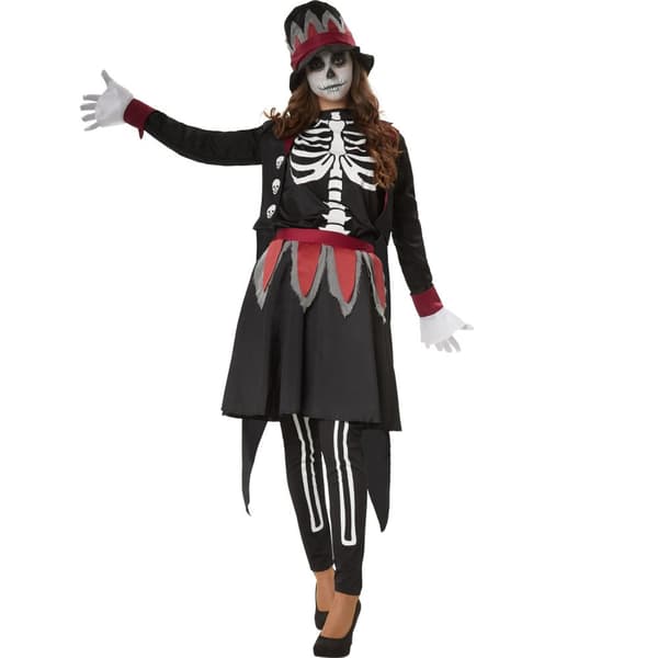 Uhyggelig Skull Lady kostume