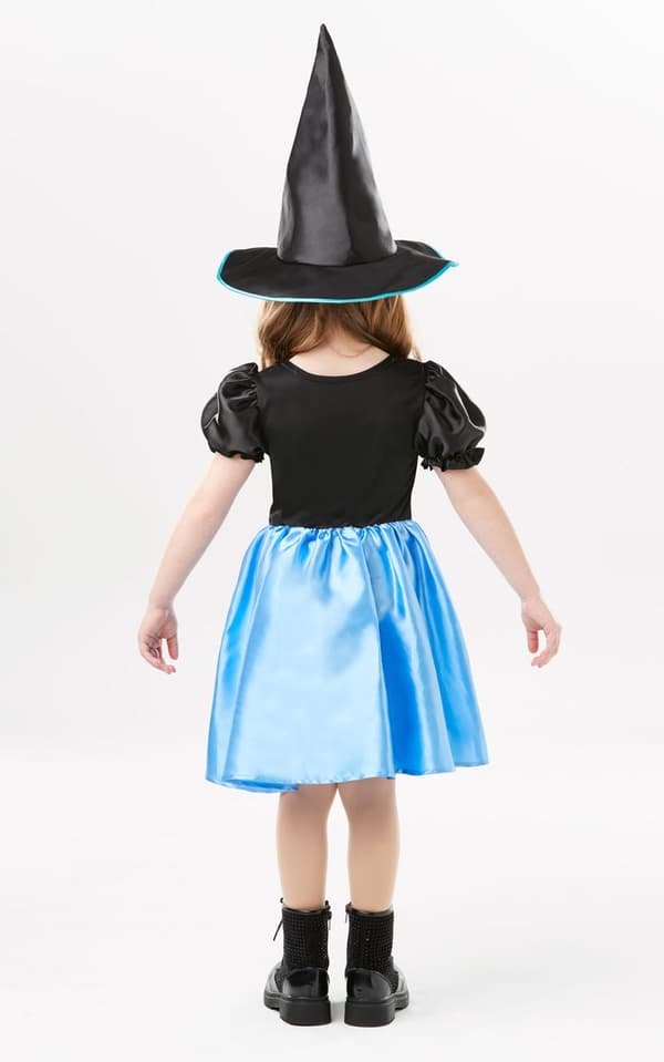 Hekseklær 98/104 cl (3-4 år) halloween kjole heks