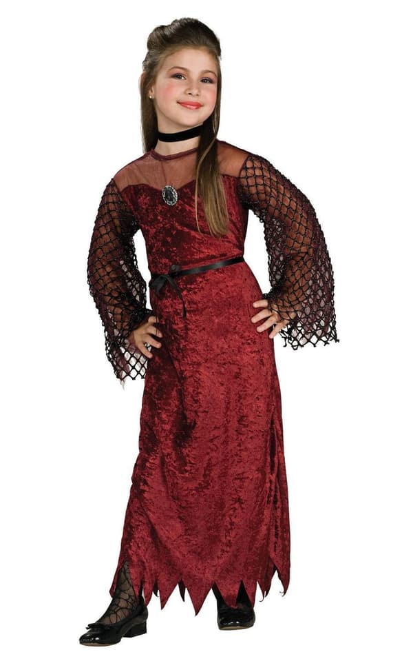 Noitamekko goth (3-4 vuotta) halloween noita mekko