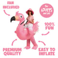 Miniatyrbild 4 av 5: Uppblåsbar Maskeraddräkt Söt Flamingo