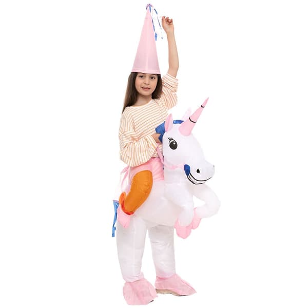 Puhallettava Unicorn Naamiaisasu - Kids