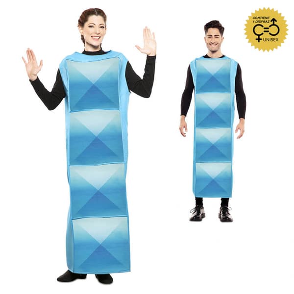 Maskerade kostume Tetris - Blå