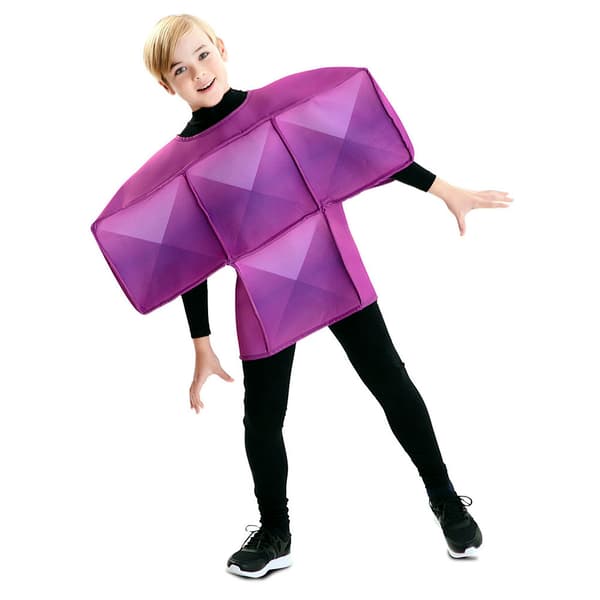 Maskeraddräkt Tetris För Barn - Lila