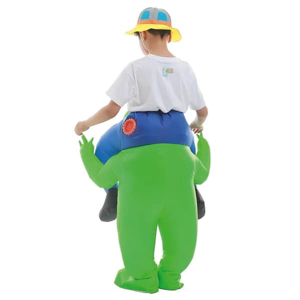 Alien oppusteligt kostume til børn