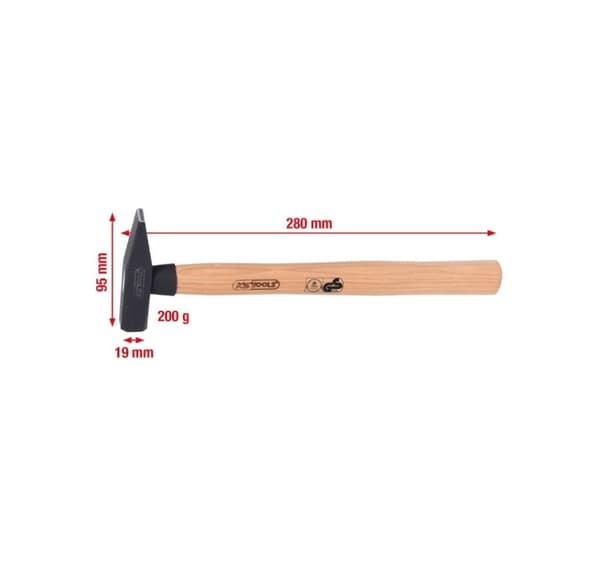 Låsesmed med hickoryhåndtak 200g, KS Tools