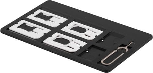 SIM-kortsadapter kit för standard/micro/nano-sim - svart