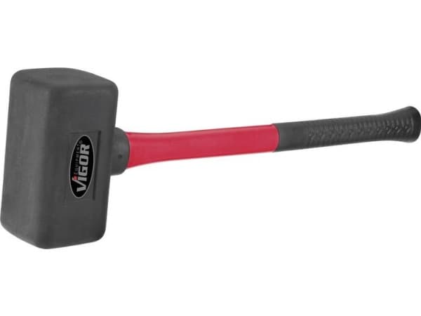 Vigor V2235, Murerhammer, Gummi, Rød, 49 cm, 2,5 kg